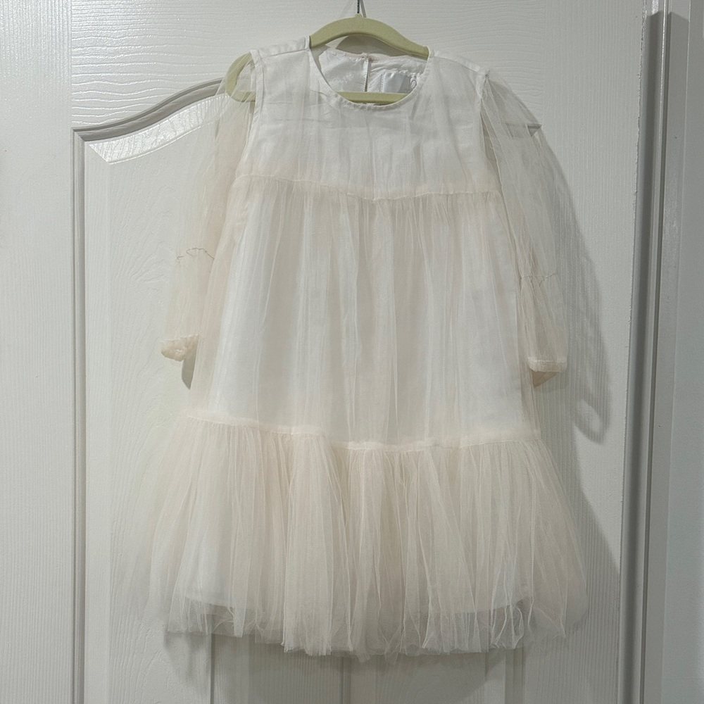 Chic Cream Tulle Dress